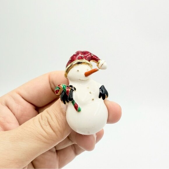 Vintage 5 Sets Christmas Themed Enamel Gerry’s Signed Brooches - Picture 4 of 12